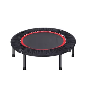 40 Degree Foldable Mini Trampoline Safe for Gym and Cardio Fitness Exercise-black