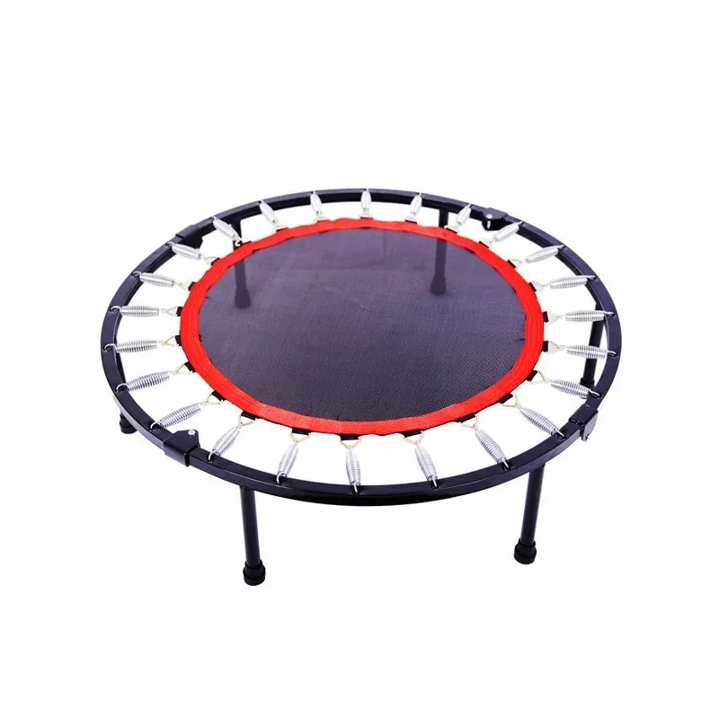 40 Degree Foldable Mini Trampoline Safe for Gym and Cardio Fitness Exercise-black