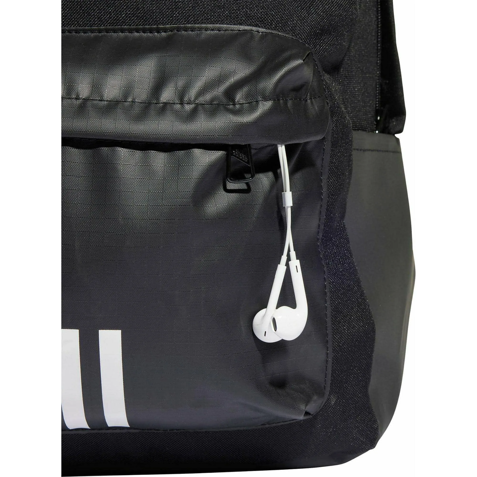 adidas Classic Badge of Sport 3 Stripes Backpack - Black