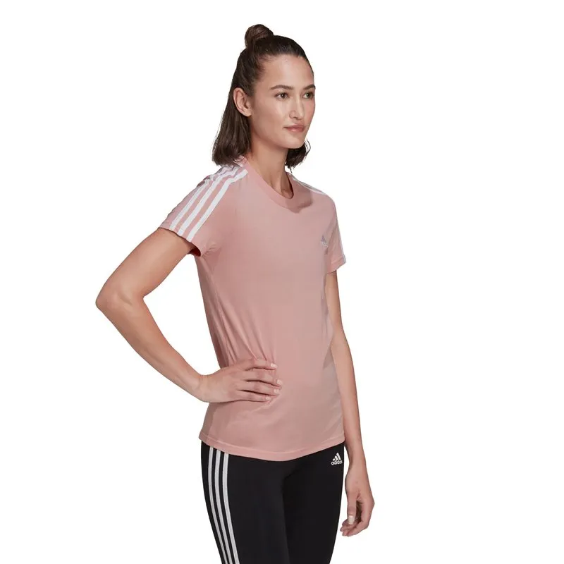 adidas Essentials Slim Tee - Womens - Wonder Mauve/White