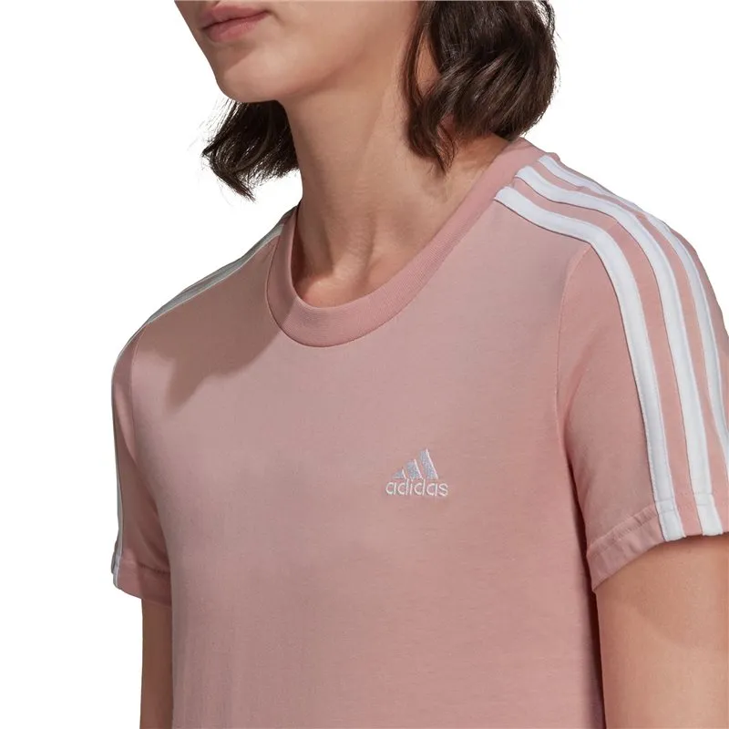 adidas Essentials Slim Tee - Womens - Wonder Mauve/White