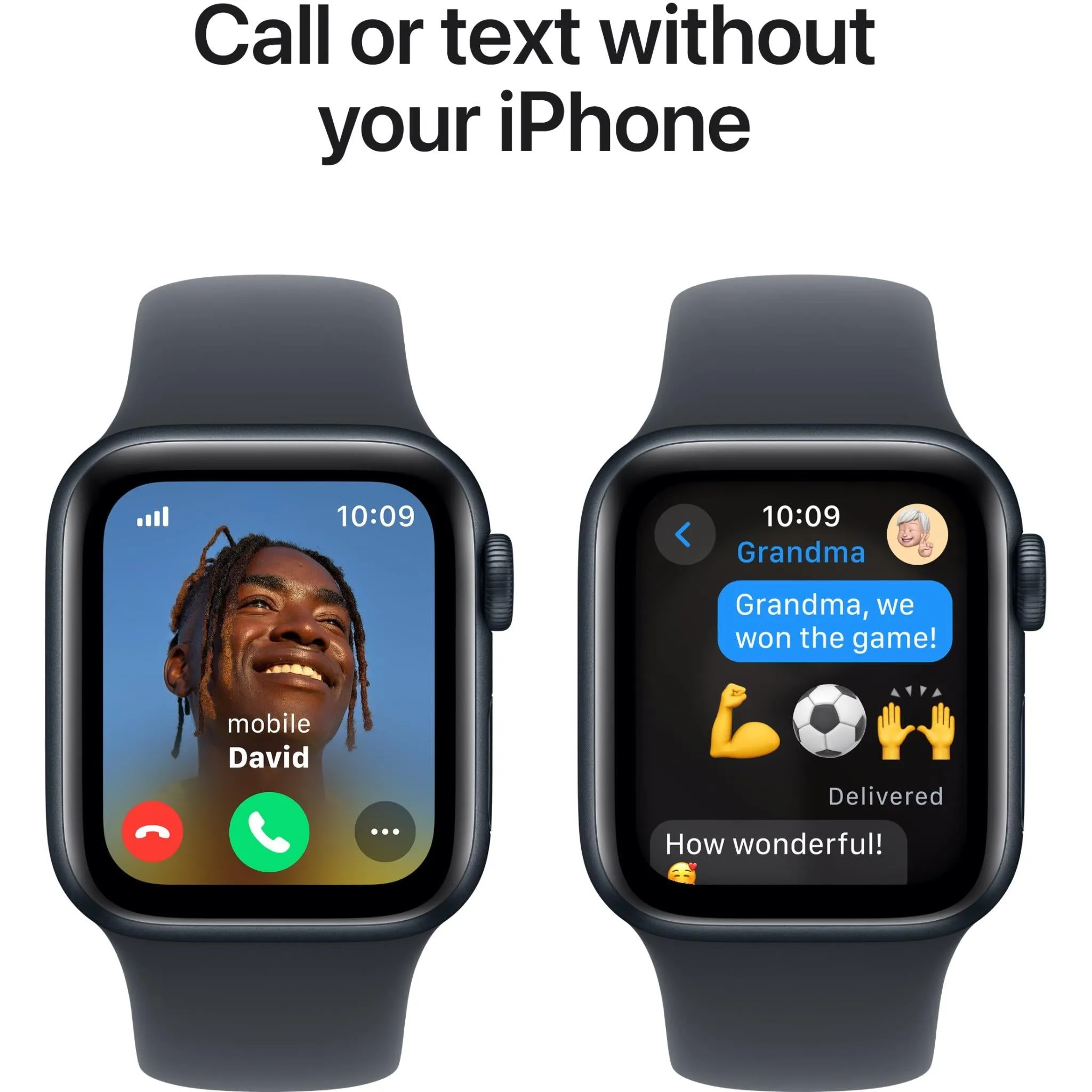 Apple Watch SE  40mm Midnight Aluminium Case GPS   Cellular Sport Band (M/L) [2024]