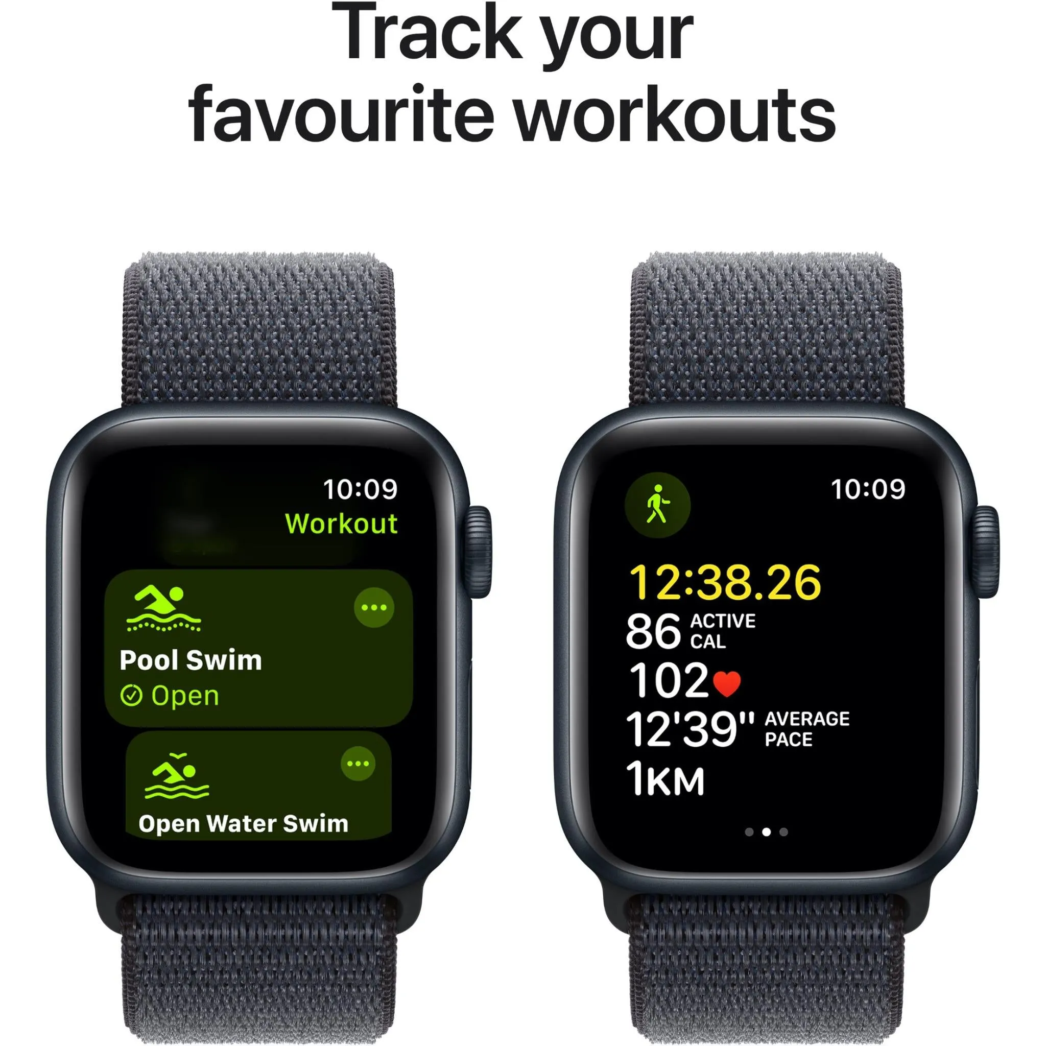 Apple Watch SE  40mm Midnight Aluminium Case GPS   Cellular Sport Loop (Ink)[2024]