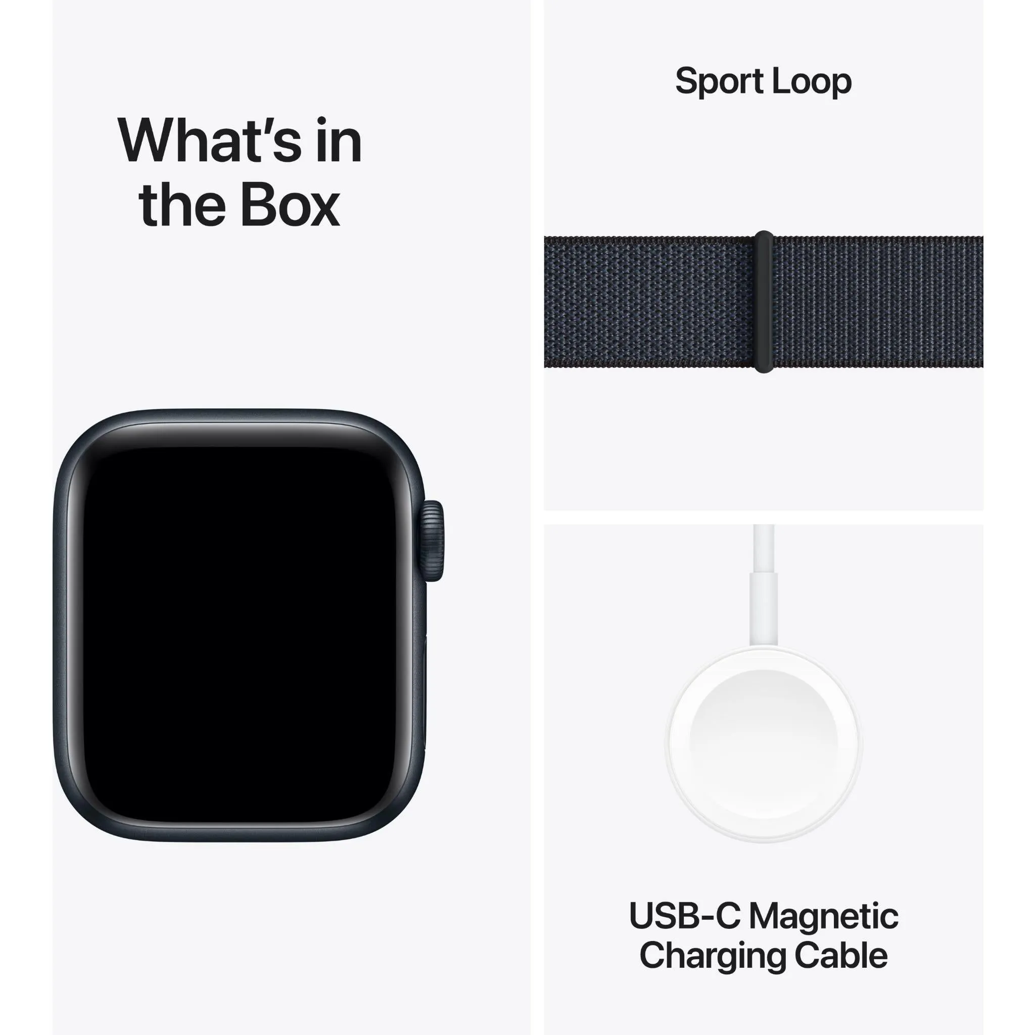 Apple Watch SE  40mm Midnight Aluminium Case GPS   Cellular Sport Loop (Ink)[2024]