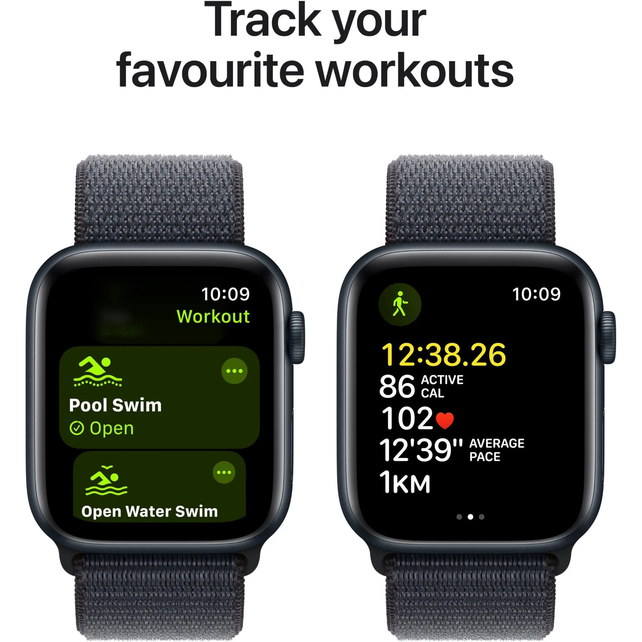 Apple Watch SE  44mm Midnight Aluminium Case  GPS Sport Loop (Ink) [2024]