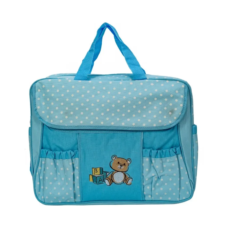 Baby Multipurpose Blue Diaper Storage Bag- Large