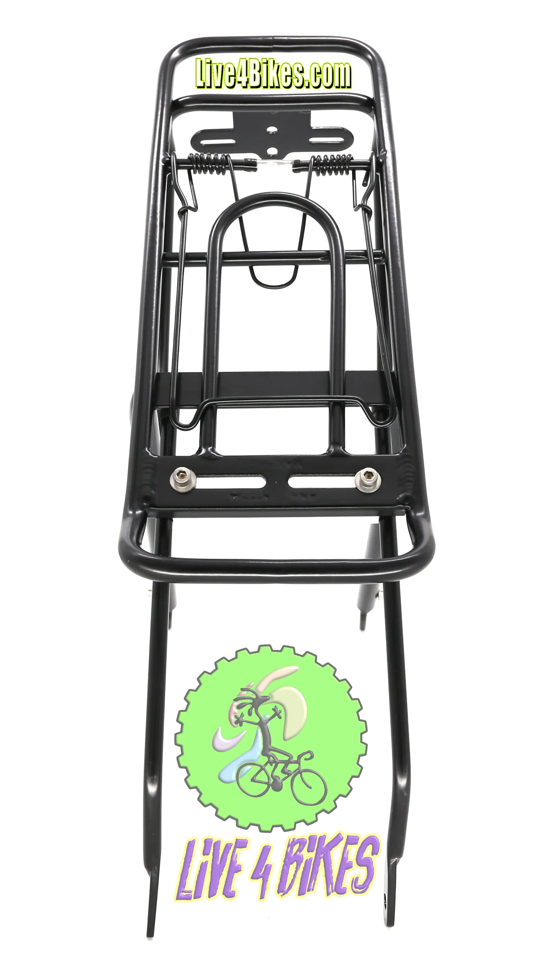 Black Alloy Single Clip  Bicycle Rack Adjustable 26in-700c - Live 4 Bikes