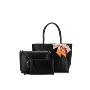 Black Caviar Designs | Carolyn 3pc Handbag - Black