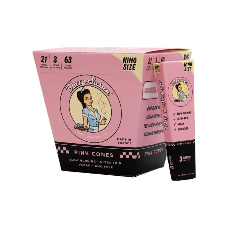 Blazy Susan Pre Rolled 1 1/4 Cones 21ct Box
