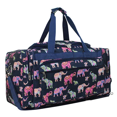 Bohemian Elephant NGIL Canvas 23" Duffle Bag