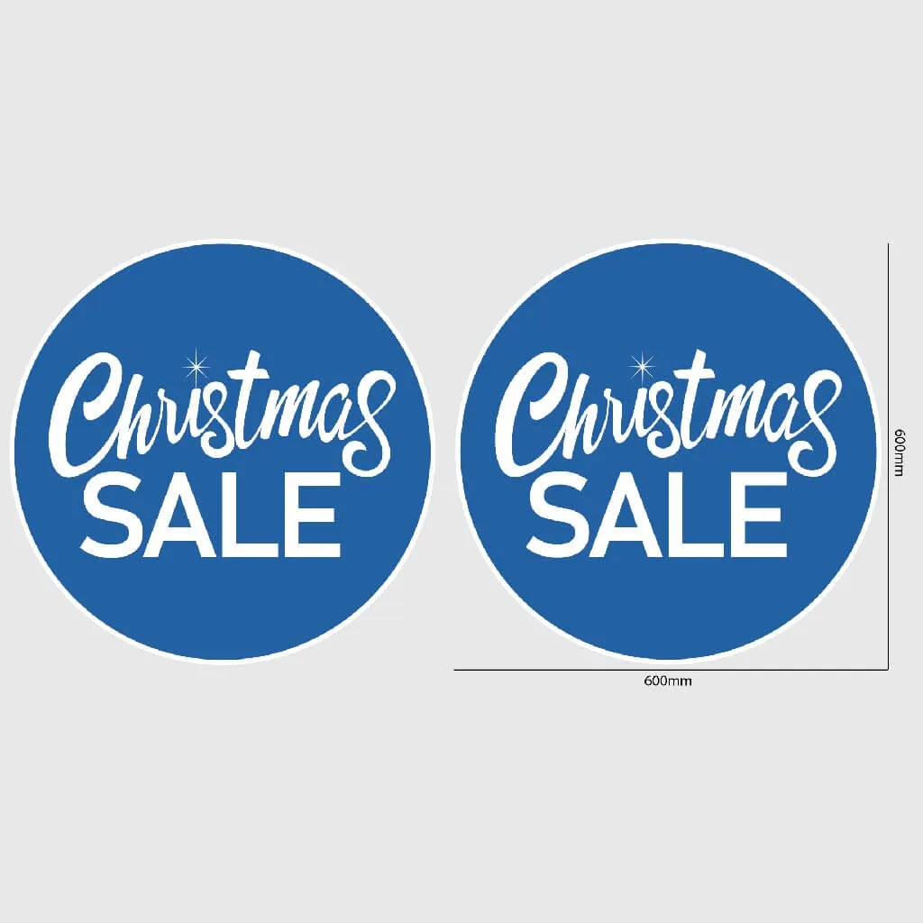 Christmas SALE Window Sticker - Circle