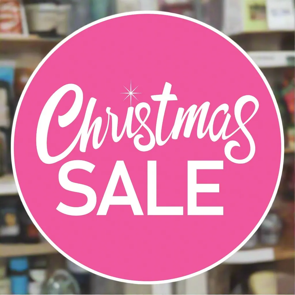 Christmas SALE Window Sticker - Circle