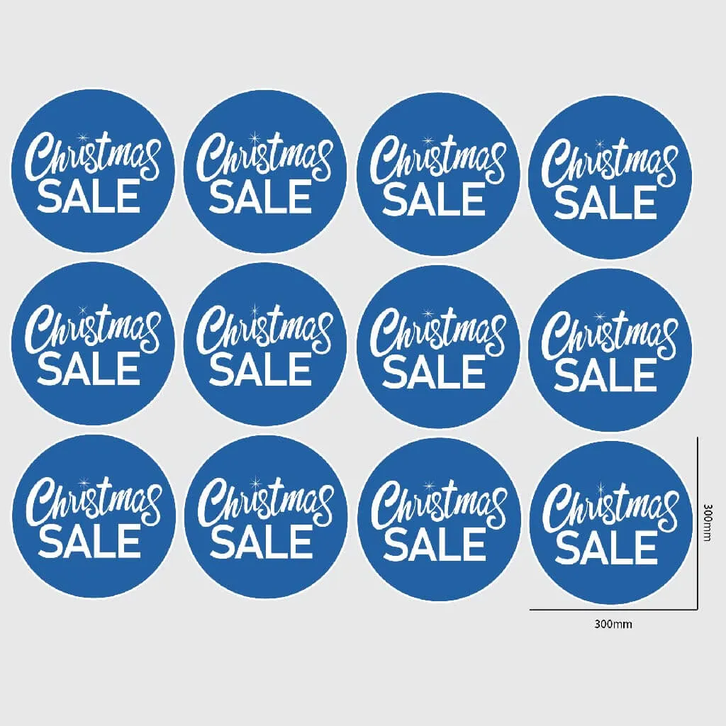 Christmas SALE Window Sticker - Circle
