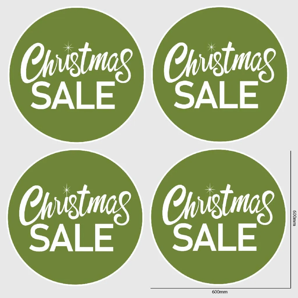 Christmas SALE Window Sticker - Circle