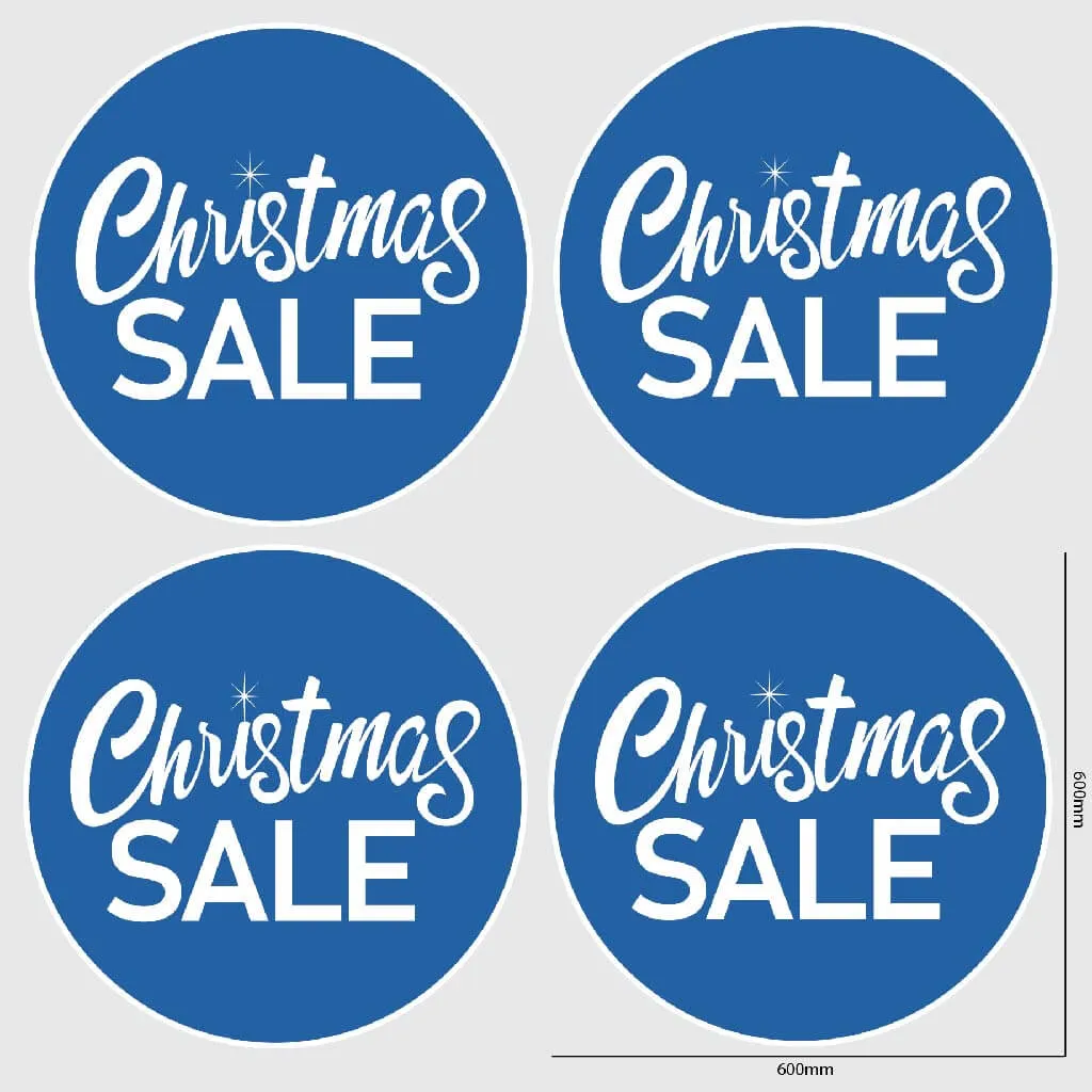 Christmas SALE Window Sticker - Circle