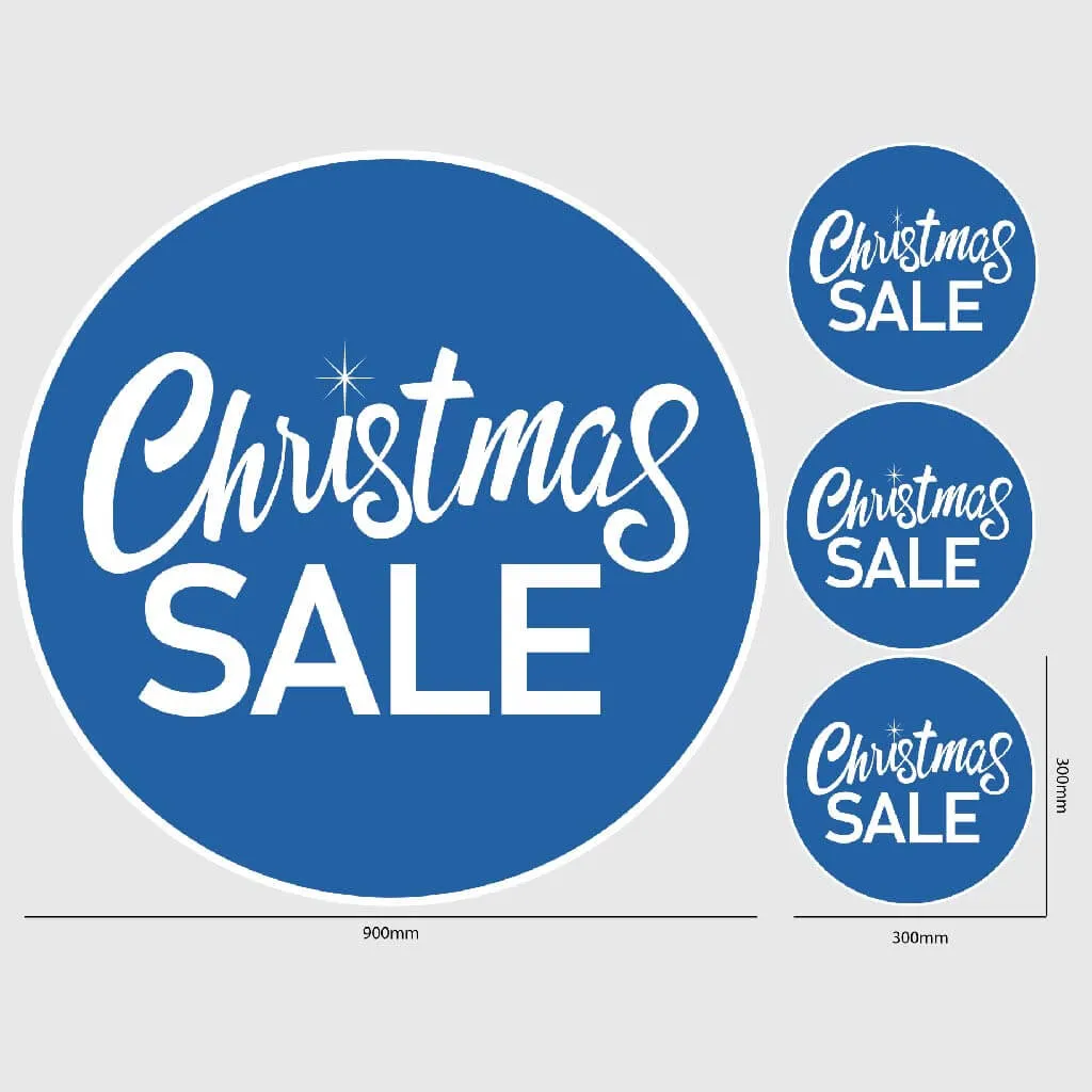 Christmas SALE Window Sticker - Circle