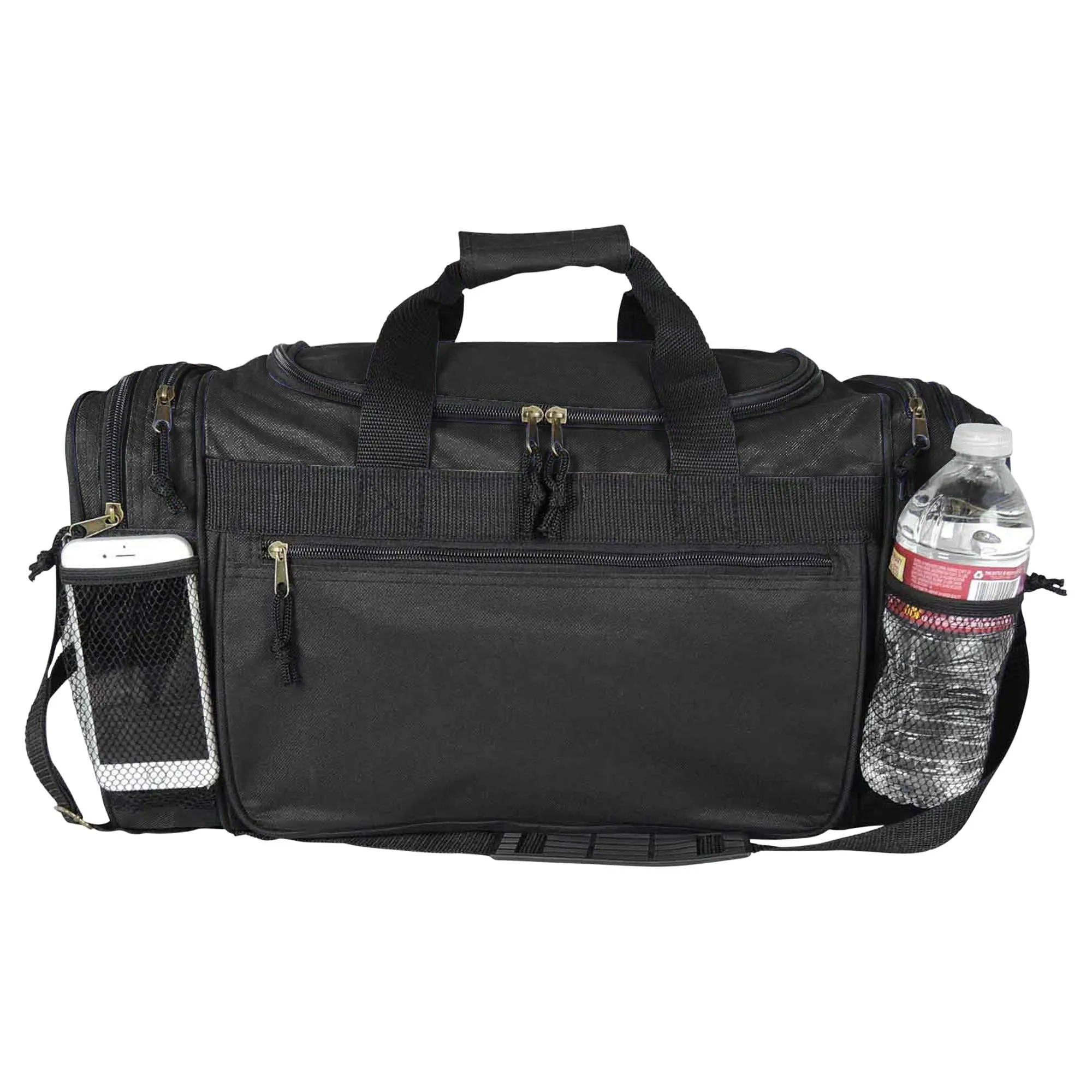 Dalix 20 Inch Sports Duffle Bag with Mesh and Valuables Pockets, Black
