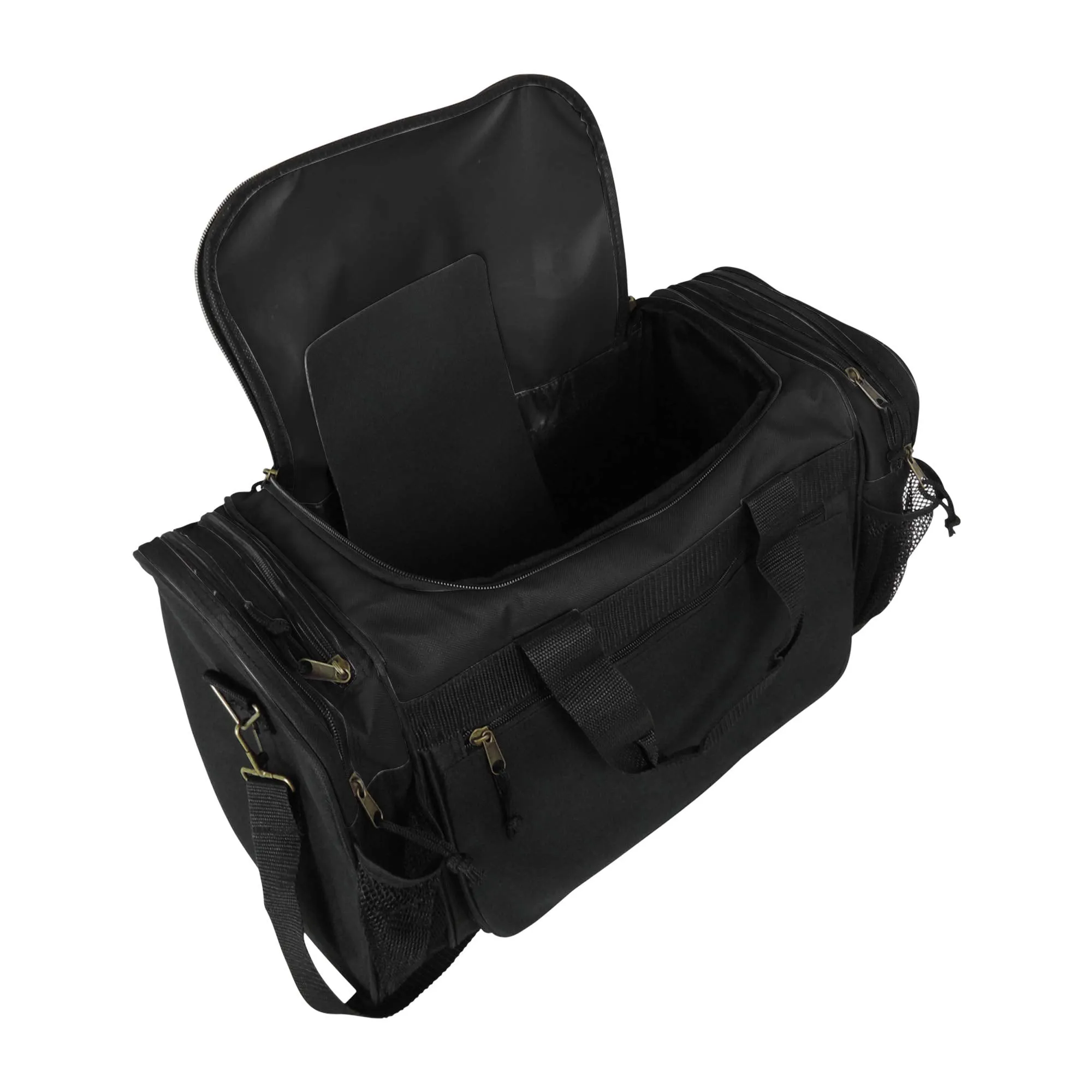 Dalix 20 Inch Sports Duffle Bag with Mesh and Valuables Pockets, Black
