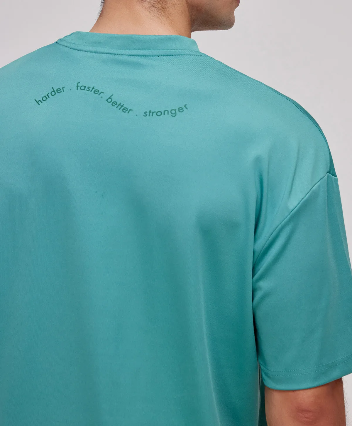 Energized Oversized Tee with Slogan