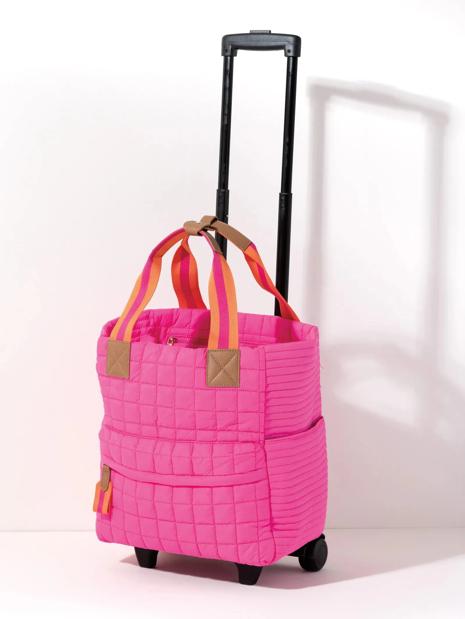 Ezra Roller Tote Magenta by Shiraleah