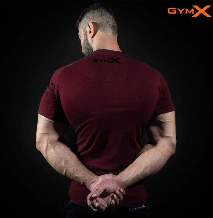 Gymx Maroon workout Tee- Sale