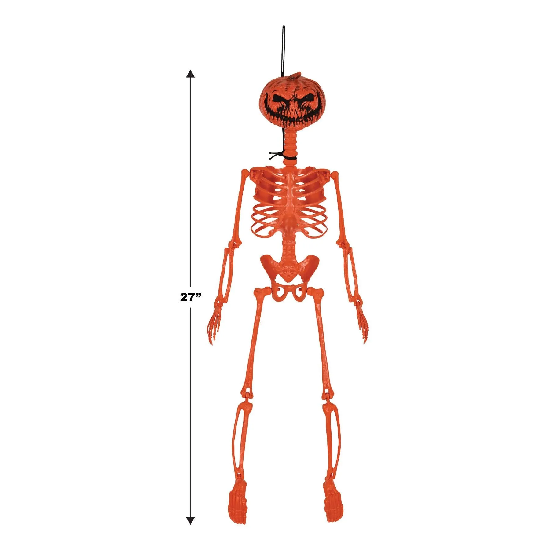 Halloween Plastic Pumpkin Skeleton
