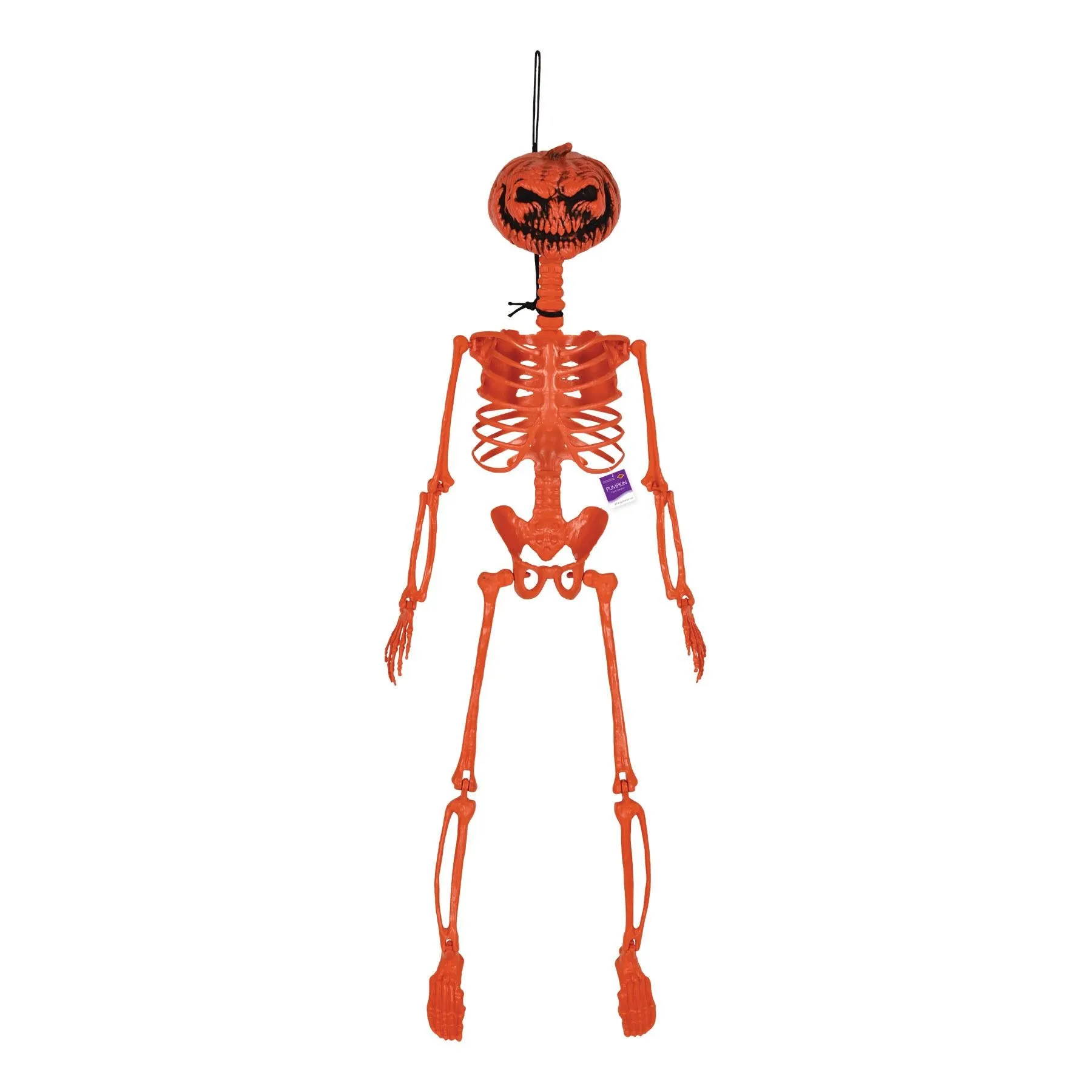 Halloween Plastic Pumpkin Skeleton
