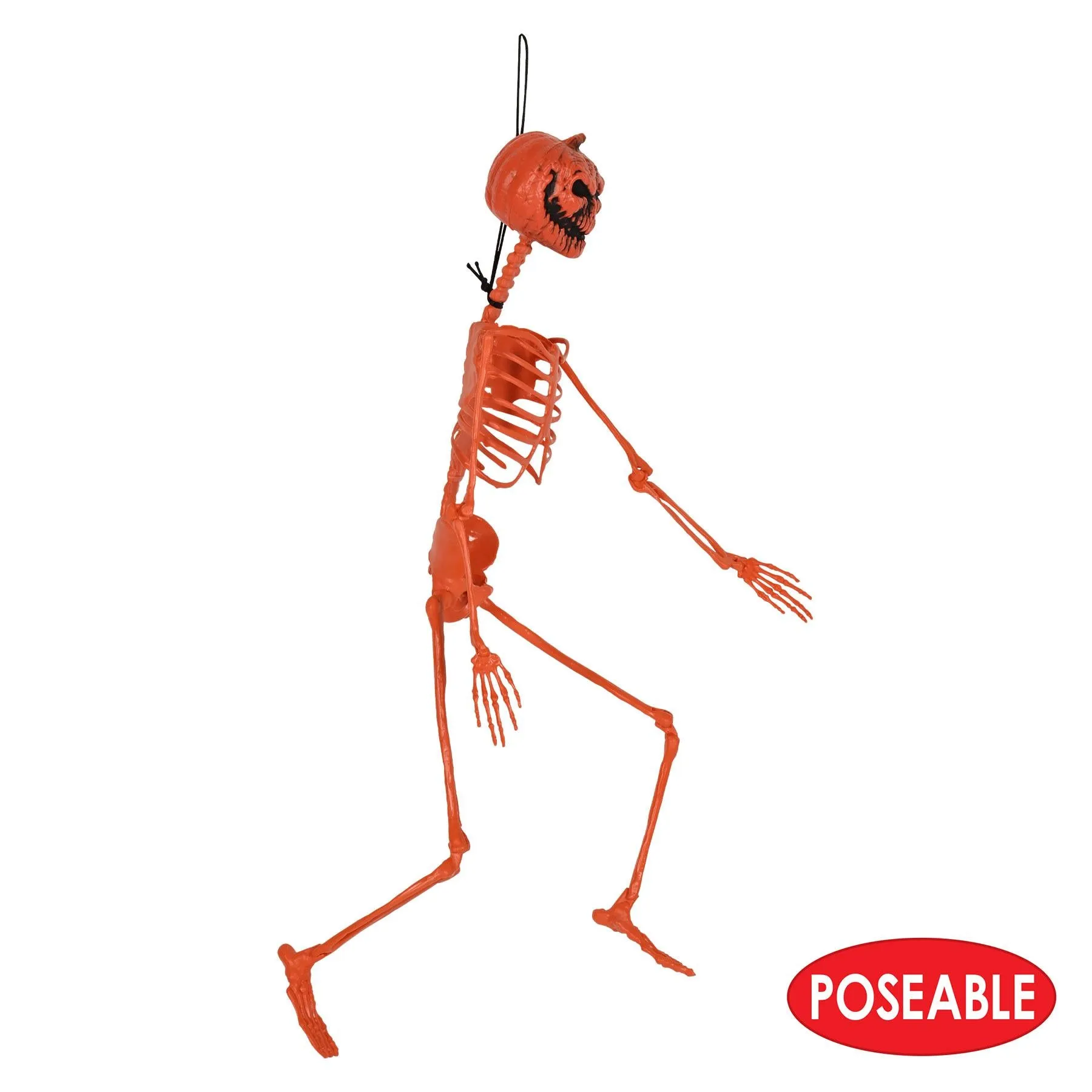 Halloween Plastic Pumpkin Skeleton