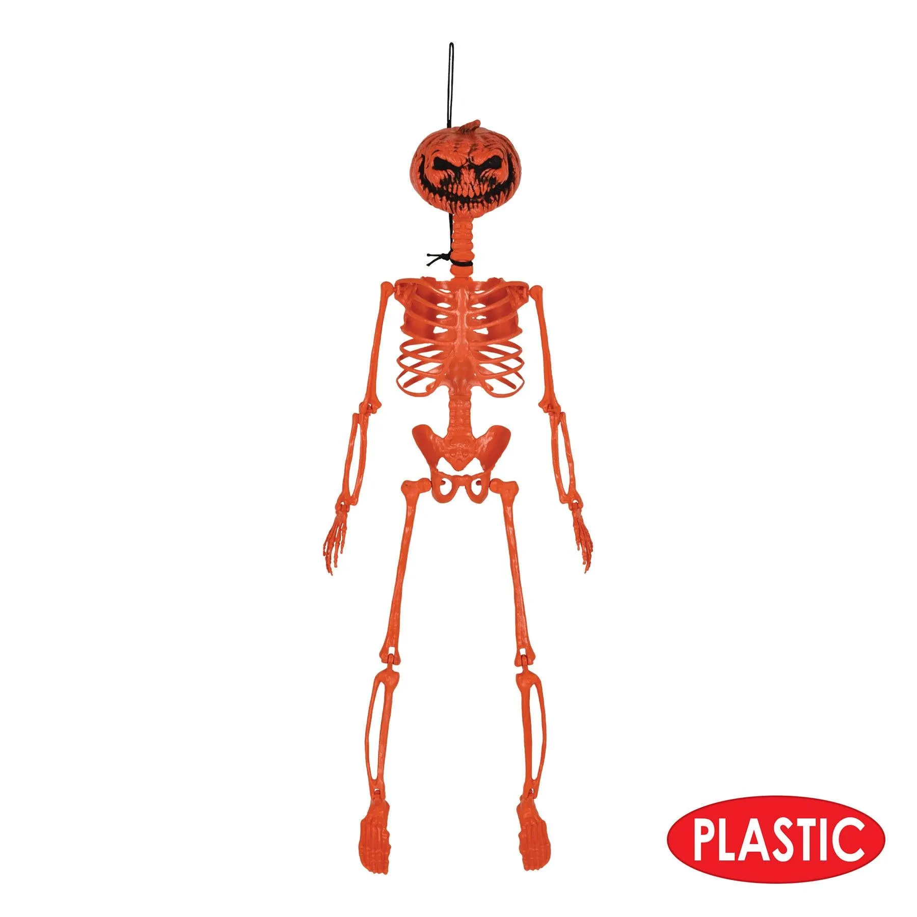 Halloween Plastic Pumpkin Skeleton