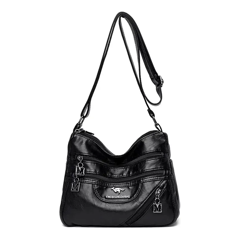 High Quality Soft Leather Luxury Purses and Handbags Women Bags Designer Multi-pocket Crossbody Shoulder Bags for Women 2021 Sac