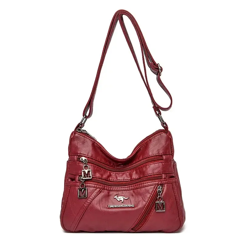 High Quality Soft Leather Luxury Purses and Handbags Women Bags Designer Multi-pocket Crossbody Shoulder Bags for Women 2021 Sac