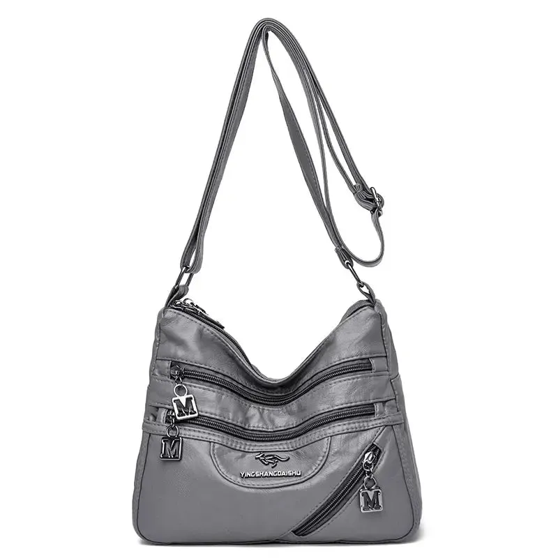 High Quality Soft Leather Luxury Purses and Handbags Women Bags Designer Multi-pocket Crossbody Shoulder Bags for Women 2021 Sac
