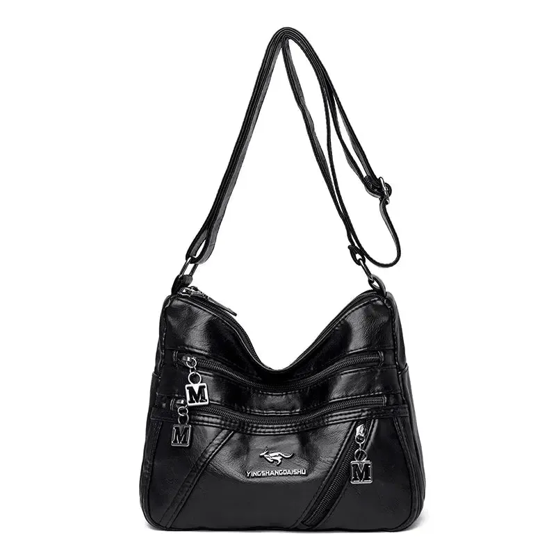 High Quality Soft Leather Luxury Purses and Handbags Women Bags Designer Multi-pocket Crossbody Shoulder Bags for Women 2021 Sac
