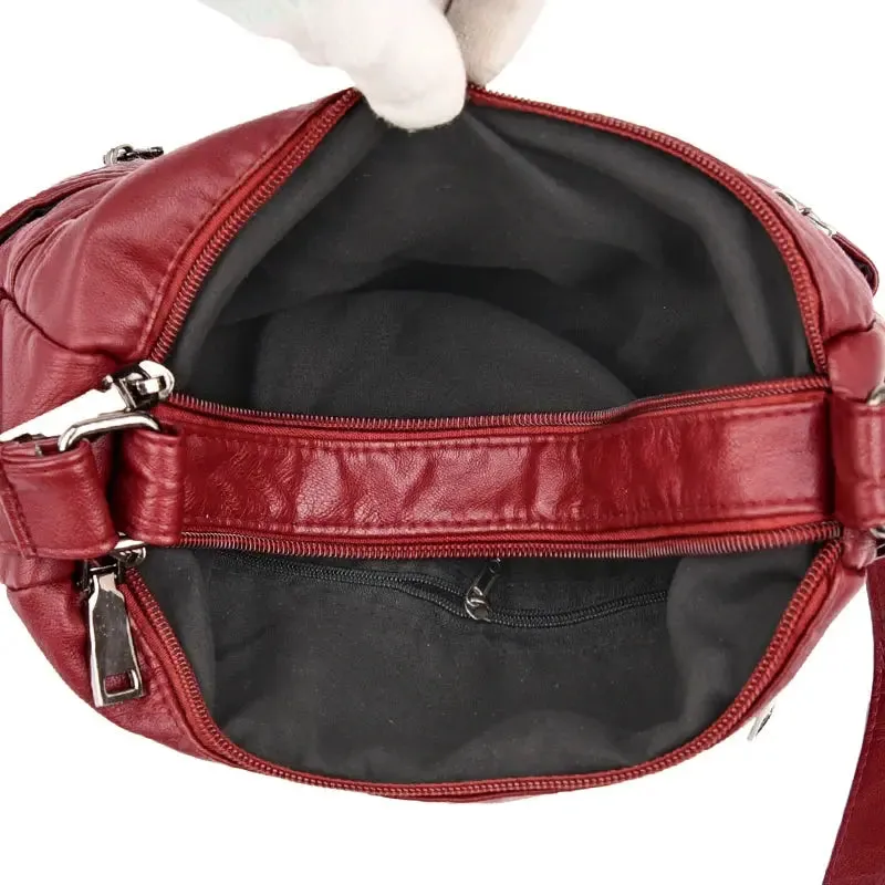 High Quality Soft Leather Luxury Purses and Handbags Women Bags Designer Multi-pocket Crossbody Shoulder Bags for Women 2021 Sac