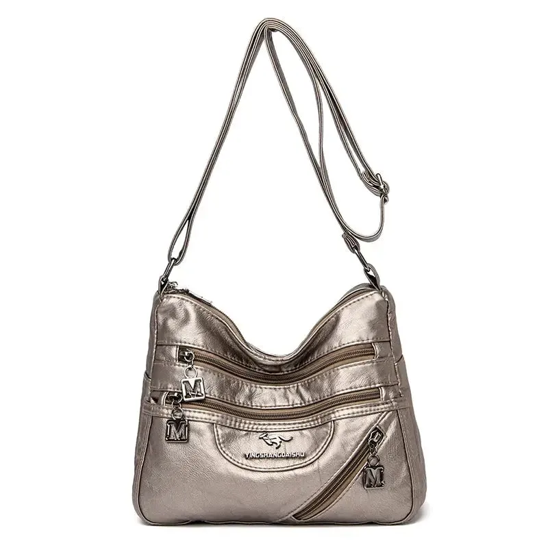 High Quality Soft Leather Luxury Purses and Handbags Women Bags Designer Multi-pocket Crossbody Shoulder Bags for Women 2021 Sac