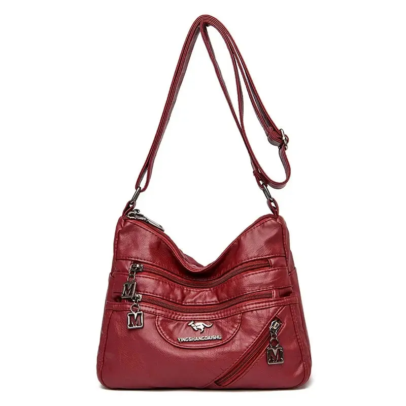 High Quality Soft Leather Luxury Purses and Handbags Women Bags Designer Multi-pocket Crossbody Shoulder Bags for Women 2021 Sac