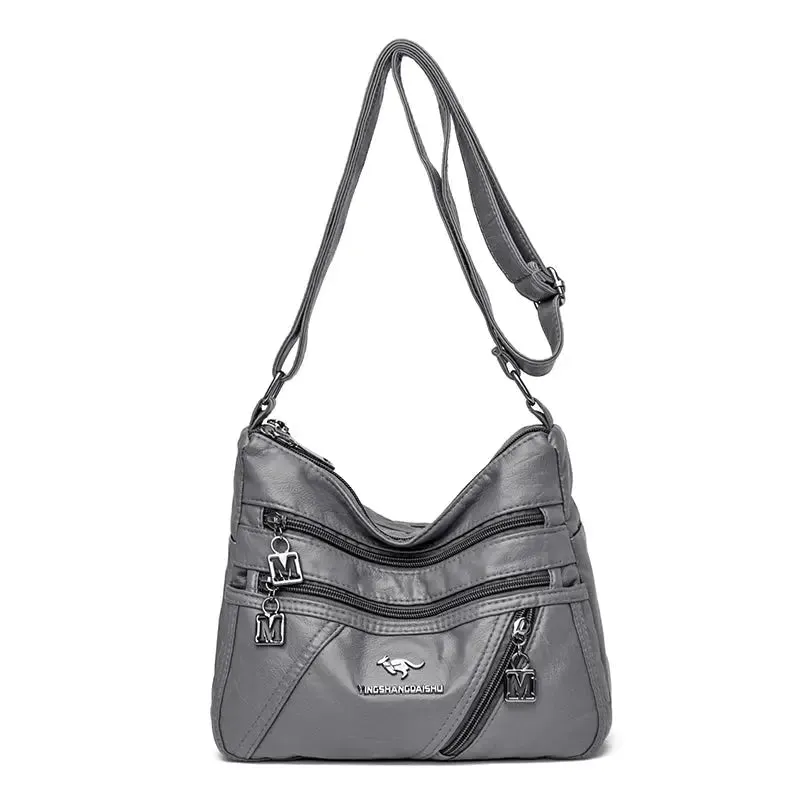High Quality Soft Leather Luxury Purses and Handbags Women Bags Designer Multi-pocket Crossbody Shoulder Bags for Women 2021 Sac