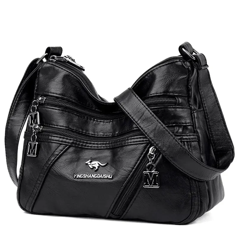 High Quality Soft Leather Luxury Purses and Handbags Women Bags Designer Multi-pocket Crossbody Shoulder Bags for Women 2021 Sac