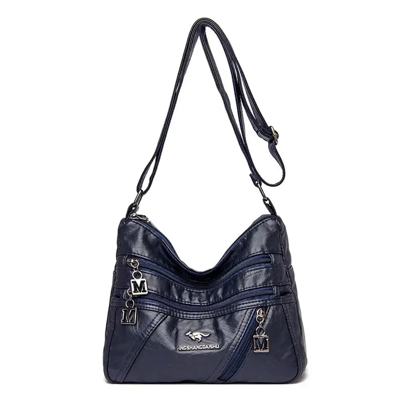 High Quality Soft Leather Luxury Purses and Handbags Women Bags Designer Multi-pocket Crossbody Shoulder Bags for Women 2021 Sac