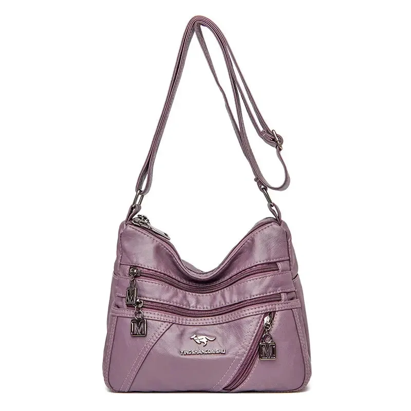 High Quality Soft Leather Luxury Purses and Handbags Women Bags Designer Multi-pocket Crossbody Shoulder Bags for Women 2021 Sac
