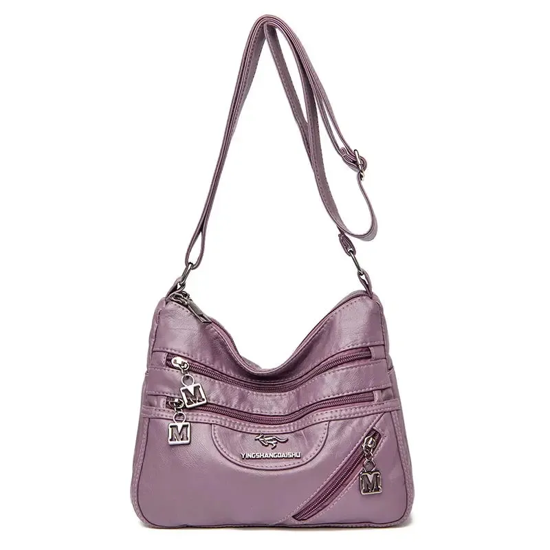 High Quality Soft Leather Luxury Purses and Handbags Women Bags Designer Multi-pocket Crossbody Shoulder Bags for Women 2021 Sac