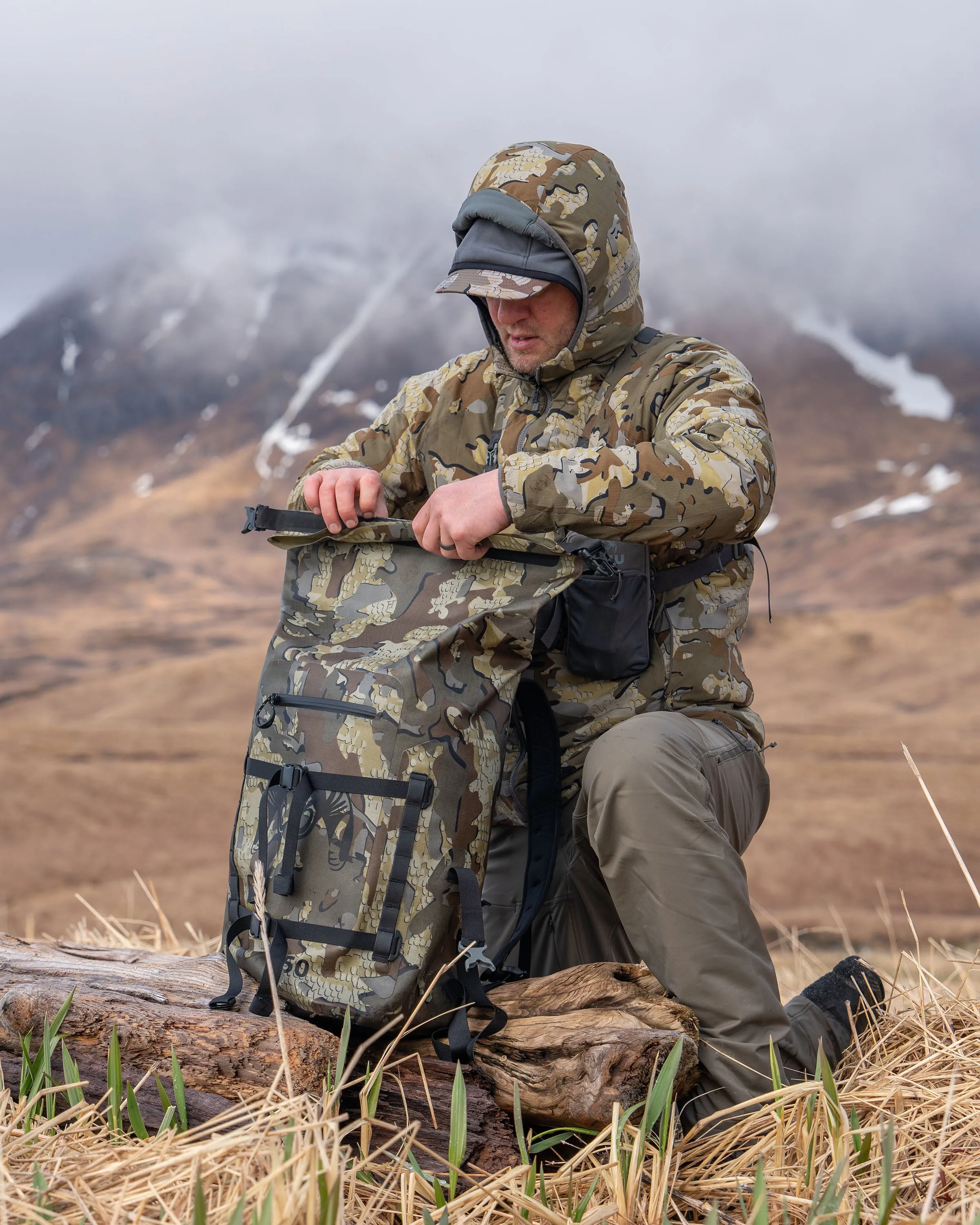 Karluk 3000 Roll Top Dry Backpack Set | Vias/Stone