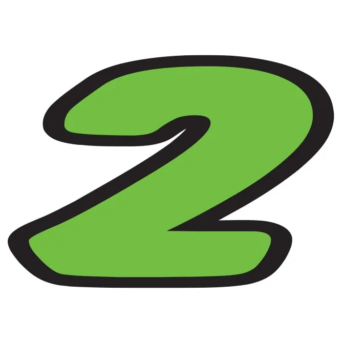 Number Window Stickers - Green & Black Die Cut Number Stickers - Durable, Weatherproof Vinyl with Easy On/Off Adhesive - Back Slit for Seamless Installation - 6-1/4"