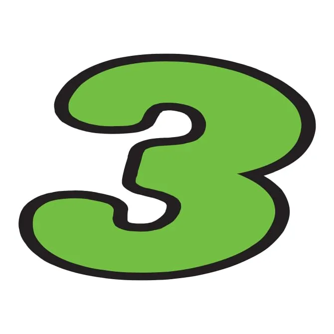 Number Window Stickers - Green & Black Die Cut Number Stickers - Durable, Weatherproof Vinyl with Easy On/Off Adhesive - Back Slit for Seamless Installation - 6-1/4"