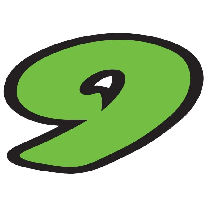 Number Window Stickers - Green & Black Die Cut Number Stickers - Durable, Weatherproof Vinyl with Easy On/Off Adhesive - Back Slit for Seamless Installation - 6-1/4"