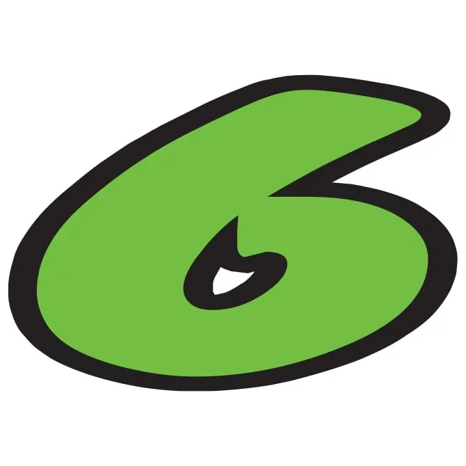 Number Window Stickers - Green & Black Die Cut Number Stickers - Durable, Weatherproof Vinyl with Easy On/Off Adhesive - Back Slit for Seamless Installation - 6-1/4"