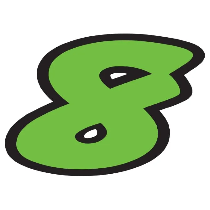 Number Window Stickers - Green & Black Die Cut Number Stickers - Durable, Weatherproof Vinyl with Easy On/Off Adhesive - Back Slit for Seamless Installation - 6-1/4"