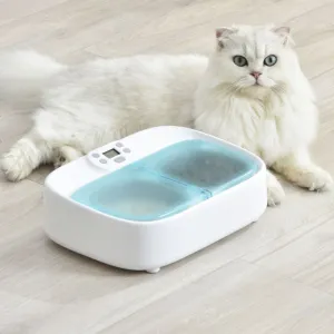 Petoneer Two Meals Wet & Dry Pet Feeder With Ice Packs