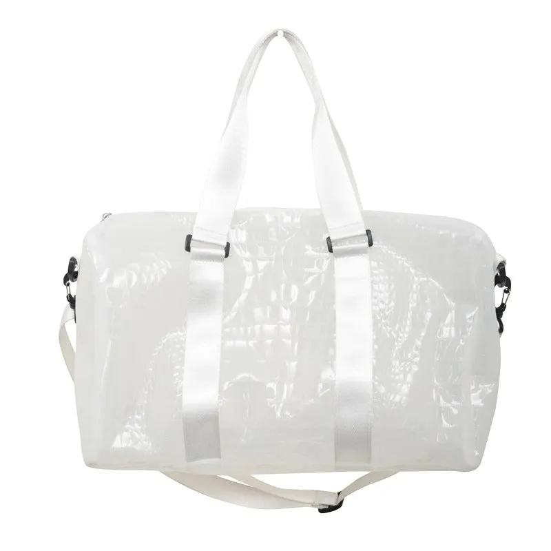 Sohiwoo Transparent Storage Bag For Travel Waterproof Sports Fitness Bag Luggage Bag