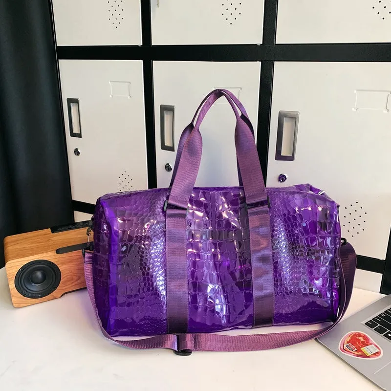 Sohiwoo Transparent Storage Bag For Travel Waterproof Sports Fitness Bag Luggage Bag